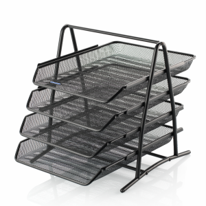 Lacco Metal File Evrak Rafı 4'lü Siyah