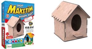 Giftölye 3D Ahşap Eko Kuş Evi