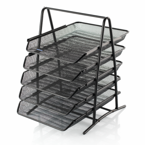 Lacco Metal File Evrak Rafı 5'li Siyah