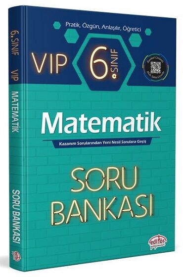 Editör Yayınları 6.SINIF VİP MATEMATİK SORU