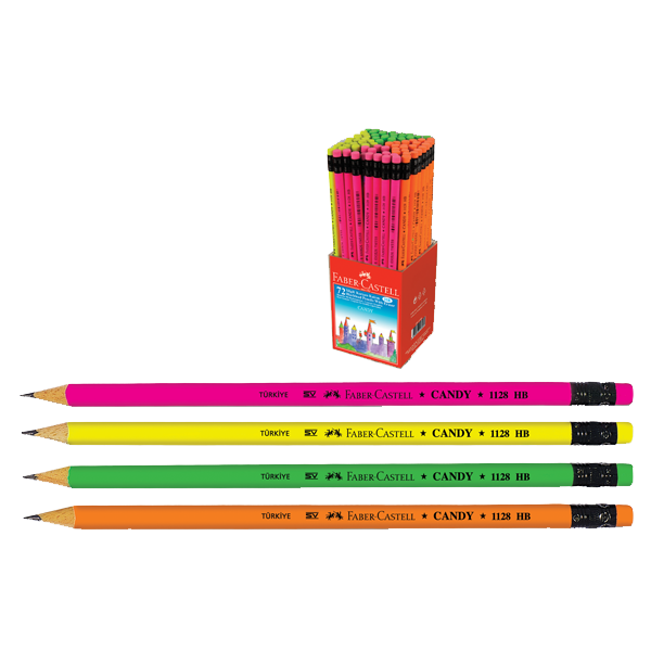 Faber Castell Kurşun Kalem Candy Yuvarlak Silgili