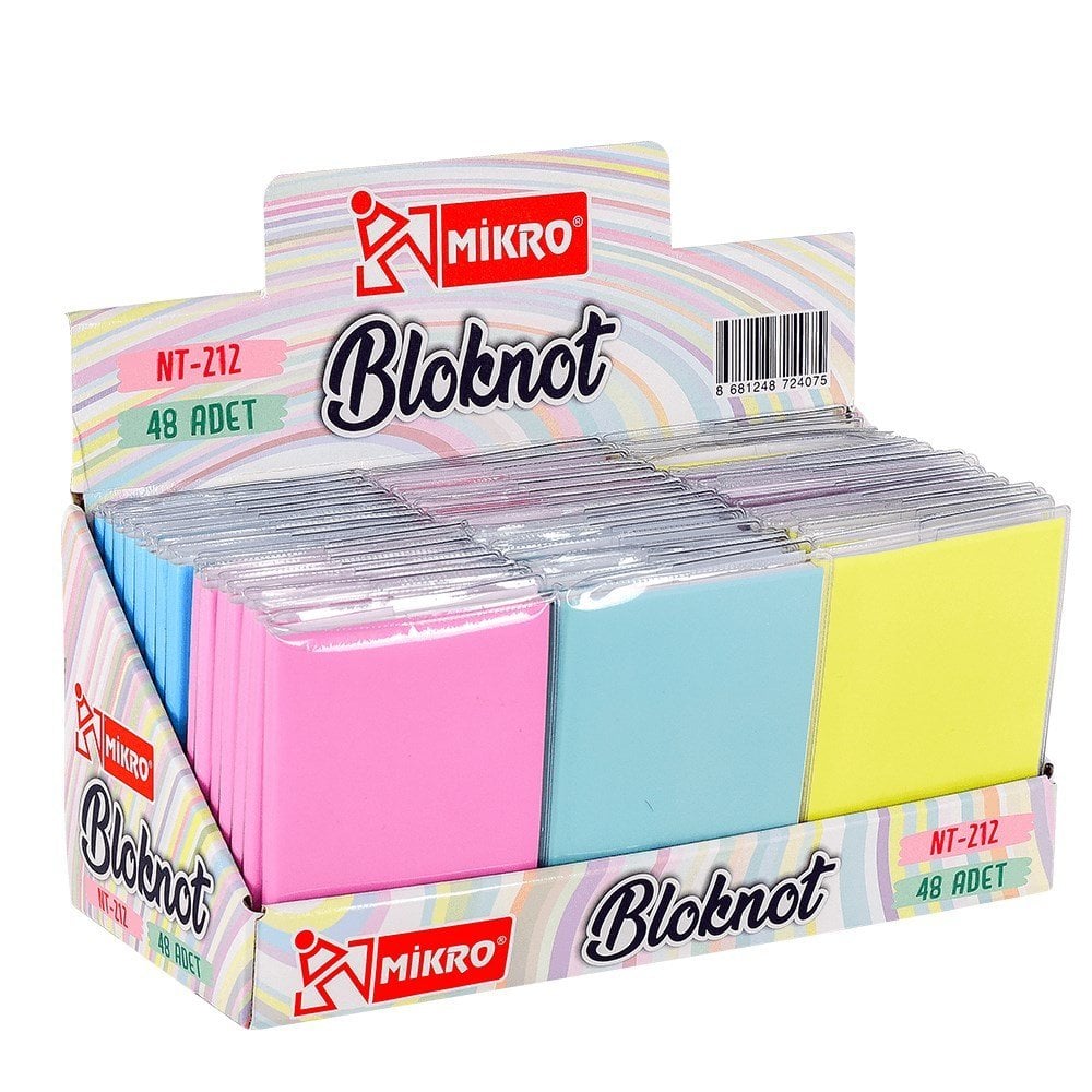 Mikro Pastel Not Defteri Çizgili A6 64 yp.