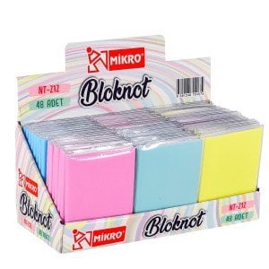 Mikro Pastel Not Defteri Çizgili A6 64 yp.