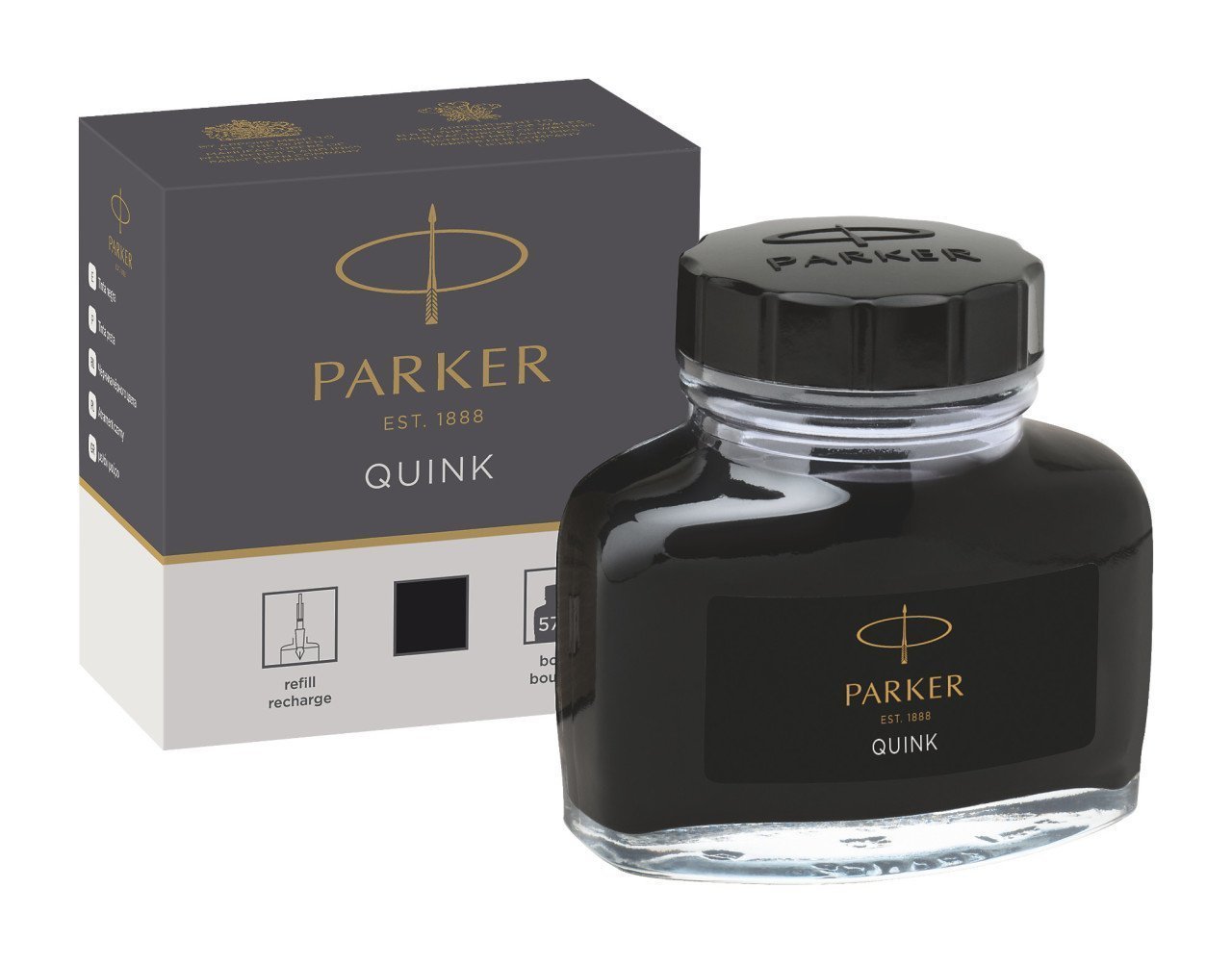 Parker Dolma Kalem Mürekkebi Quink 57 ml Siyah