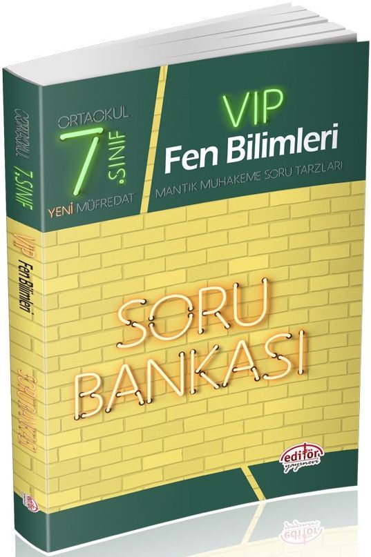 Editör Yayınları 7. Sınıf Vip Fen Bilimleri Soru Bankası
