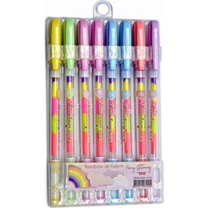 Taros Rainbow Gökkuşağı Jel Kalem Seti 8'li