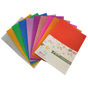 Bafix Fon Kartonu Simli 280 GR A4 10 Renk