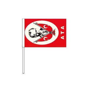 Vatan Kağıt Bayrak Sopalı Atalı Büyük 40 Lİ