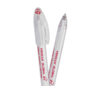 Pensan 2221 Global Tükenmez Kalem, 0.5 mm, Kırmızı