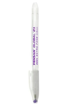 Pensan 2221 Global Tükenmez Kalem, 0.5 mm, Violet