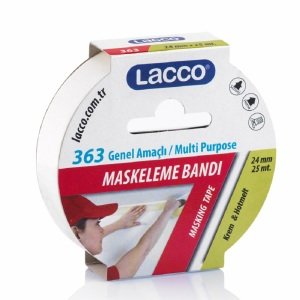 Lacco Maskeleme Bandı Kağıt Bant 24 mm x 25 m