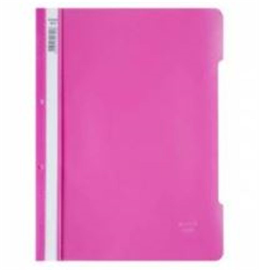 Bafix Telli Dosya Plastik XL Pembe A4 Tekli