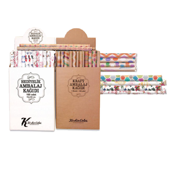 Keskin Color Ambalaj Kağıdı Hediyelik Tekli Rulo 70x100