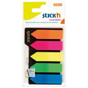 Hopax Stıckn İndeks Yapışkanlı 25 YP 45x12 Ok Şekilli 5 Lİ