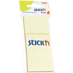 Hopax Stıckn Yapışkanlı Not Kağıdı 100 YP 38x51 Pastel Sarı 3 LÜ