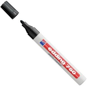 Edding 750 Araç Kaporta Rötuş Siyah Boya Kalemi (Kalın Uç)