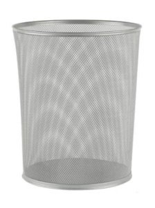 Lacco Metal File Çöp Kovası 10 lt. Gümüş