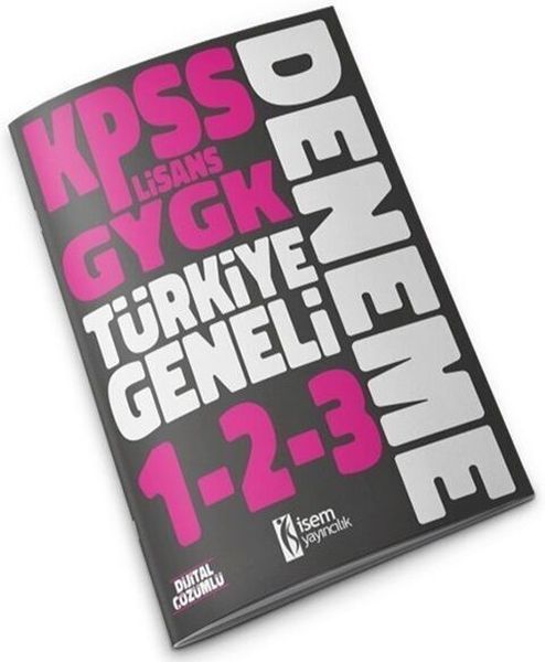 2023 KPSS Lisans GYGK Türkiye Geneli Deneme Seti 1 2 3