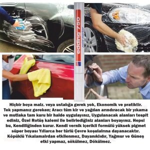 Edding 751 Araç Kaporta Rötuş Siyah Boya Kalemi (İnce Uç)