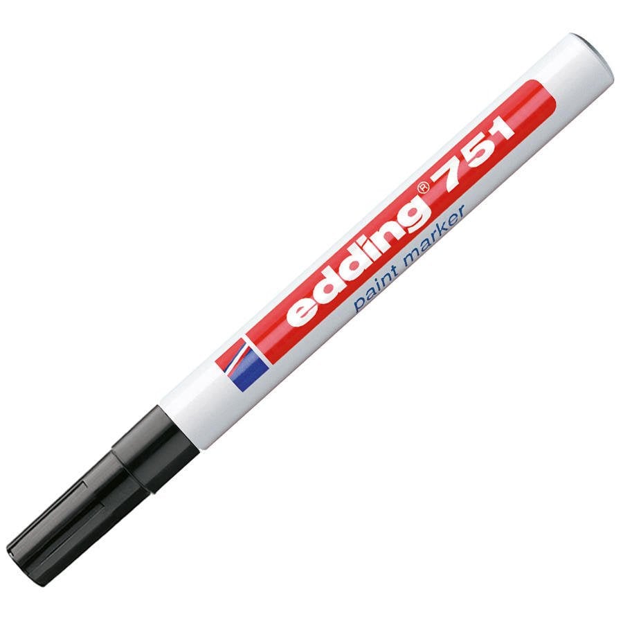 Edding 751 Araç Kaporta Rötuş Siyah Boya Kalemi (İnce Uç)