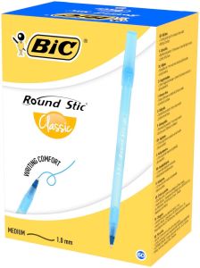 Bic Round Stic Tükenmez Kalem 60'Lı Kutu Mavi