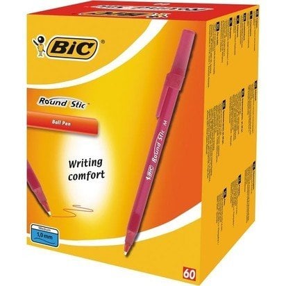 Bic Round Stic Tükenmez Kalem 60'Lı Kutu Kırmızı
