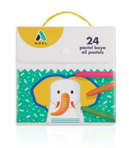 Adel Çantalı Pastel Boya, 24 Renk