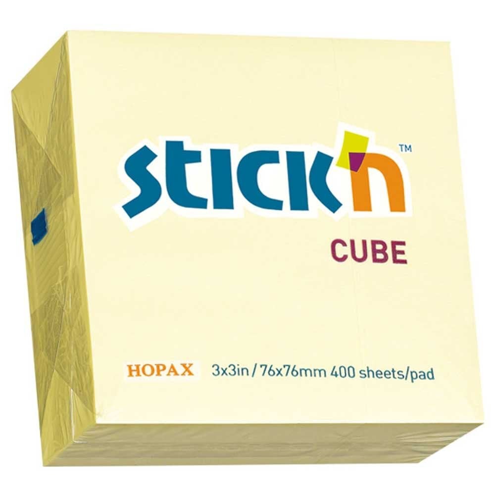 Hopax Stıckn Yapışkanlı Not Kağıdı 400 YP 76x76 Sarı