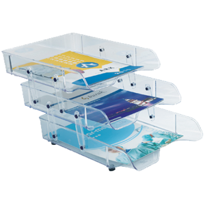 Ark Evrak Rafı Hareketli Plastik 3 LÜ Şeffaf