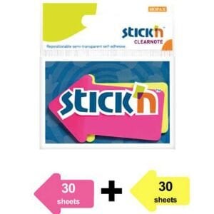 Hopax Stickn 76x50 Ok Şekilli Neon 2 Renk 60 YP