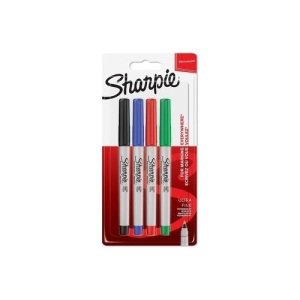 Sharpie Ultra Fine Permanent Markör Standart 4 Renk