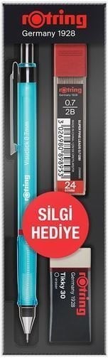 Rotring Visuclick Versatil Uçlu Kalem Seti 0.7 mm Kalem+Silgi+Uç Mavi