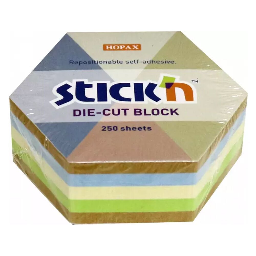 Hopax Stickn Yapışkan Notblok 61x67 Kraft Altıgen 250 YP