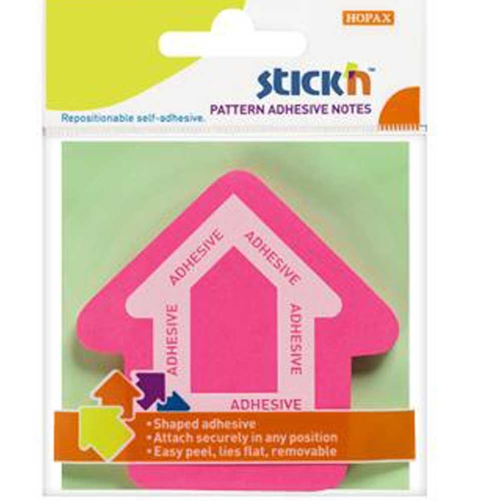 Hopax Stıckn Yapışkanlı Not Kağıdı Ok Şekilli 50 YP 70x70 Pembe