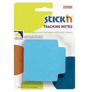 Hopax Stıckn Yapışkanlı Not Kağıdı Trackıng 50 YP 70x70 Fosforlu Mavi