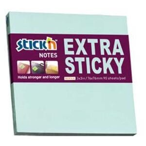 Hopax Stıckn Yapışkanlı Not Kağıdı Extra 90 YP 76x76 Pastel Mavi