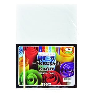 Südor Gökkuşağı A4 Kazıma Kağıdı 10'lu