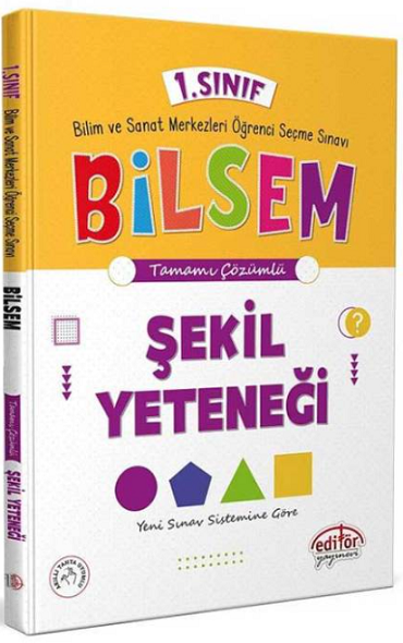 Editör Yayınları 1.SINIF BİLSEM ŞEKİL YETENEĞİ ÇÖZÜMLÜ