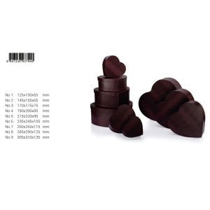 Gıpta Hediye Kutusu Lucerto Burgundy Kalp No:1