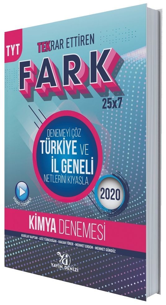 Yayın Denizi TYT Kimya Fark Tekrar Ettiren 25 x 7 Denemesi