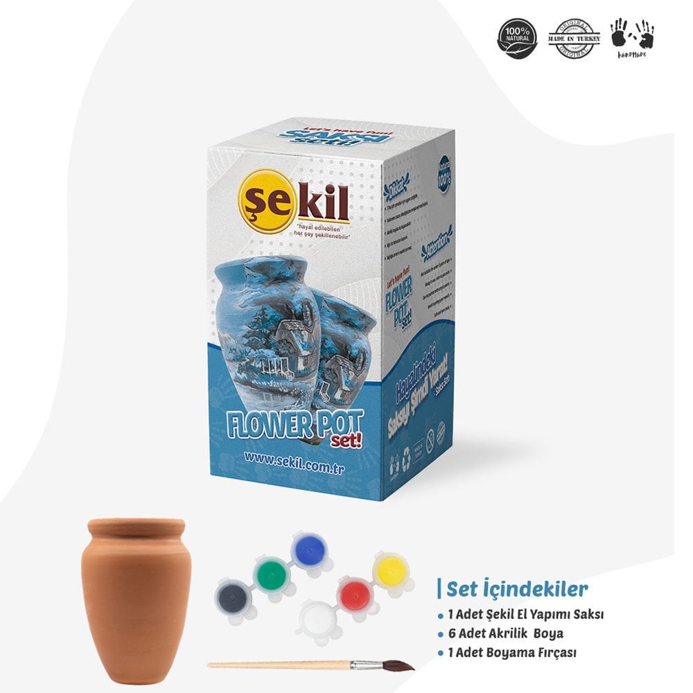 Şekil Vazo Saksı Seti