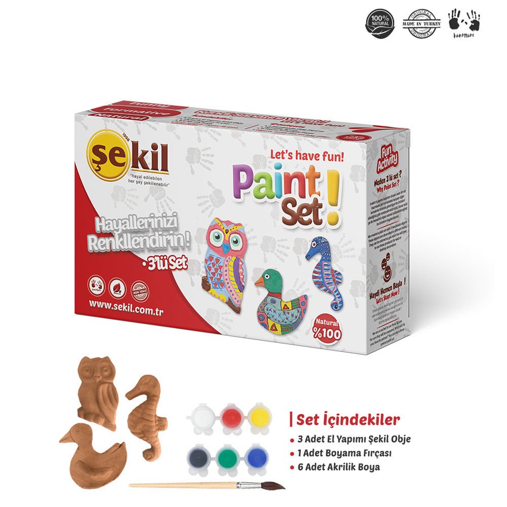 Şekil Boyama Seti 3 LÜ