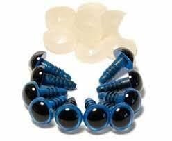 Vidalı Göz 8 mm  Mavi (100 Adet)