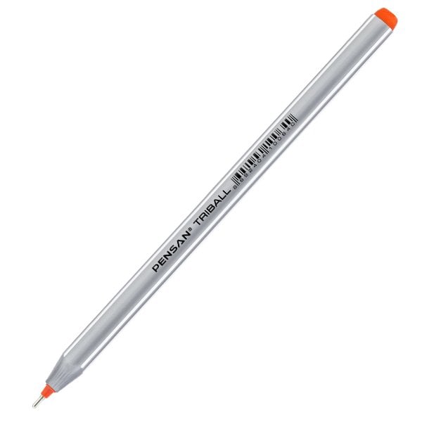 Pensan Tükenmez Kalem Triball 1.0 MM Bilye Uç Oranj