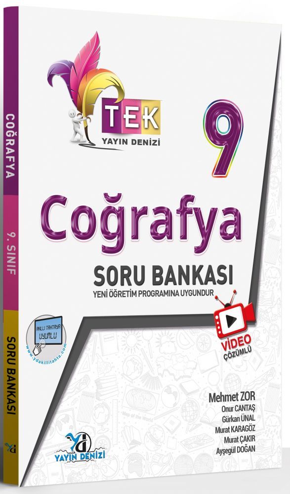 Yayın Denizi 9. Sınıf TEK Serisi Video Çözümlü Coğrafya Soru Bankası