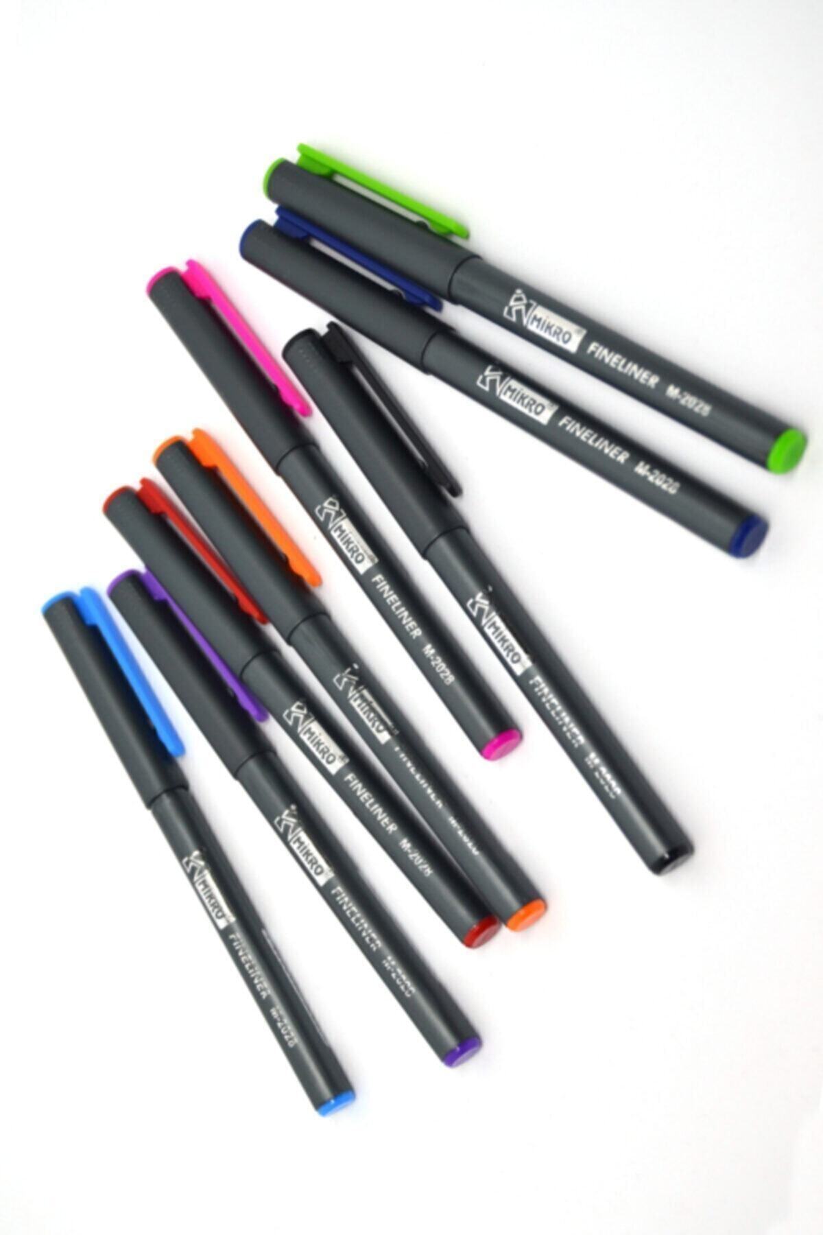 Mikro Fineliner 0.4 MM 8 li M-2028