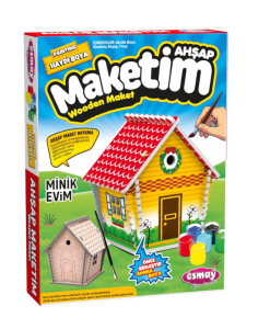 Ahşap Maket Boyama Minik Evim