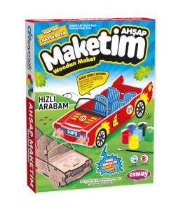 Ahşap Maket Boyama Hızlı Arabam