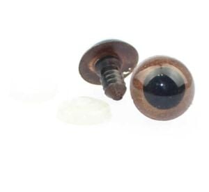 Vidalı Göz 12mm Kahve