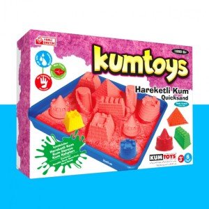 Kumtoys Hareketli Kinetik Kum Seti 1000 gr (Kalıp Hediyeli)